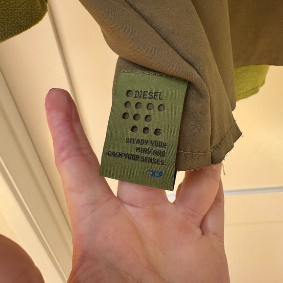Diesel Green Collar Utility Jacket - Size M - Picture 8 of 12